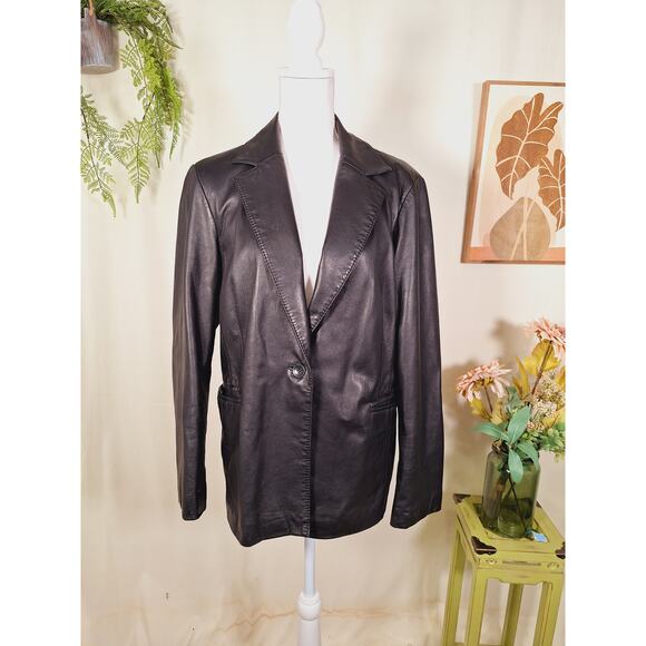 wilsons leather Jackets & Blazers - Wilson Leather Pelle Studio Women's V-Neck Leather Jacket 100% Leather